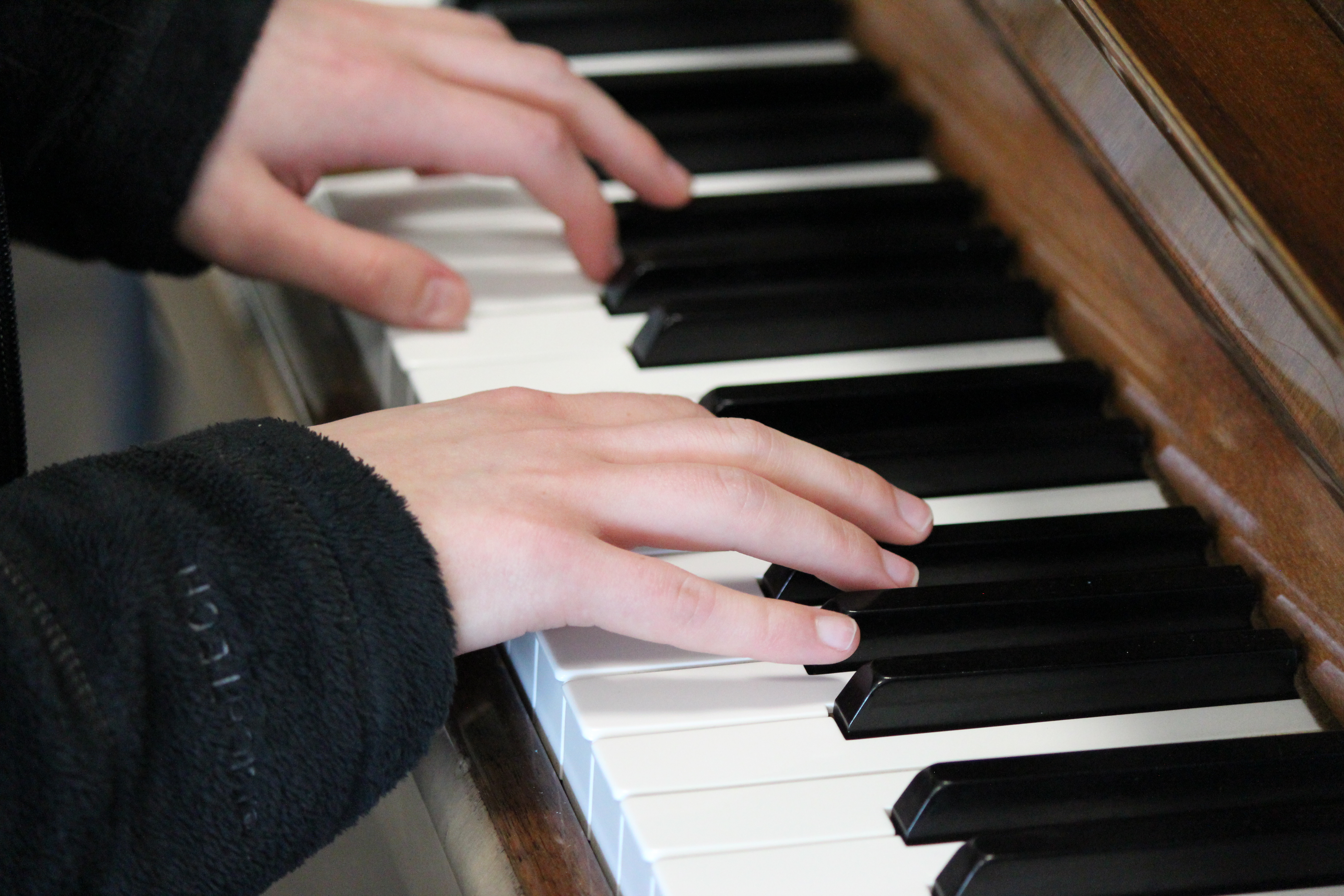 Playing piano